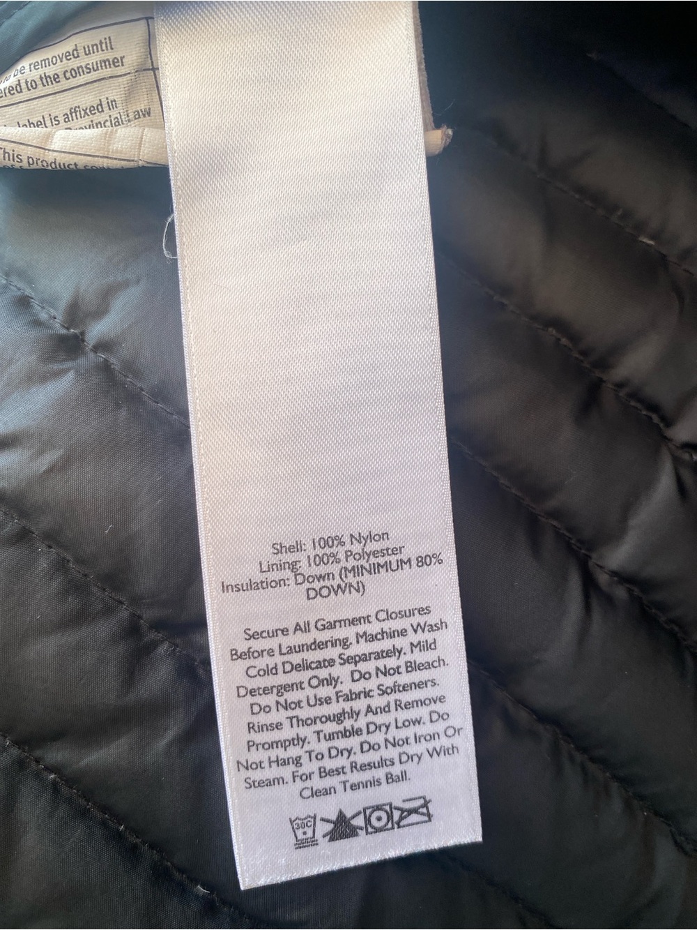 Eddie Bauer Black Long Packable Puffer Coat with Hood - Picture 8 of 8
